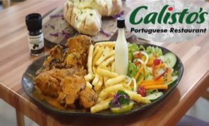 authentic Portuguese food half chicken salad durban restaurant food to share