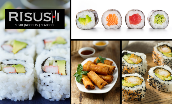 Get a 20 piece sushi platter from risushi