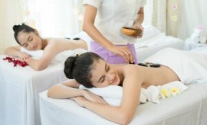 Get a couple's massage at The Treat Day Spa