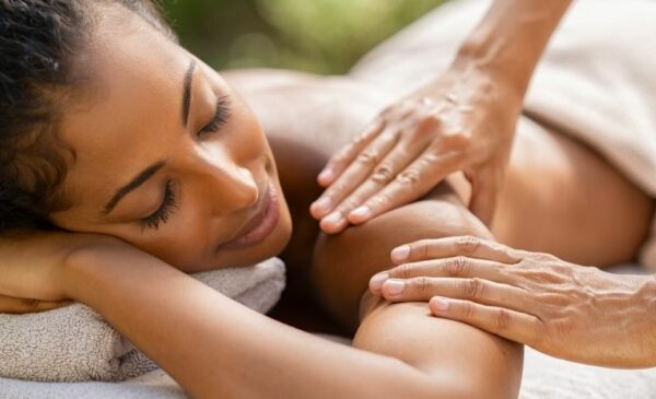 a choice between a massage and a pedicure at samma spa