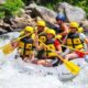 Experience river rafting or tubing in parys