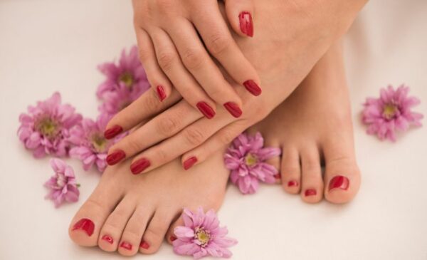 A Gel Overlay Combo with a Pedicure in Edenvale