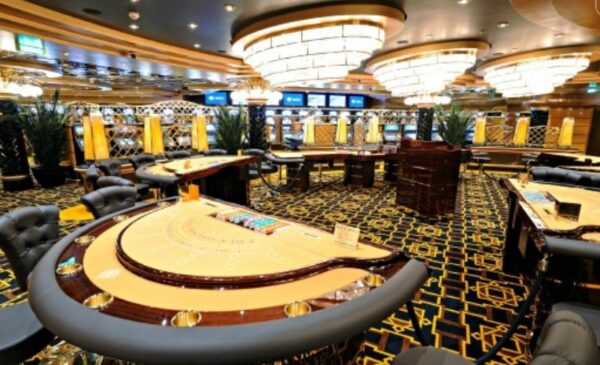The casino aboard the MSC Splendida from MSC Cruises