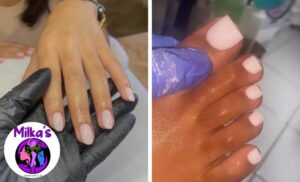 A Choice of Acrylic Tips or Gel Pedicure in Cape Town City Centre