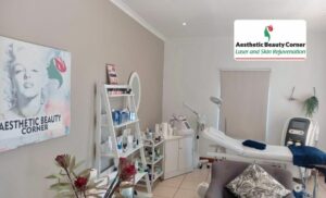 A treatment area at Aesthetic Beauty Corner in Lone Hill.