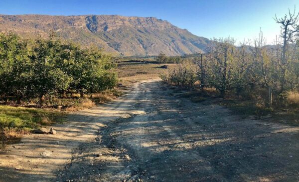 The view from Akkerboom Country Cottages in Barrydale