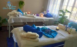 A treatment area at Diva's Queen Spa in Fourways