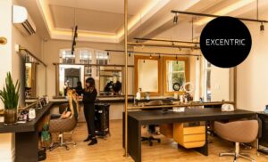 The salon area at Excentric Hair on Kloof in Gardens