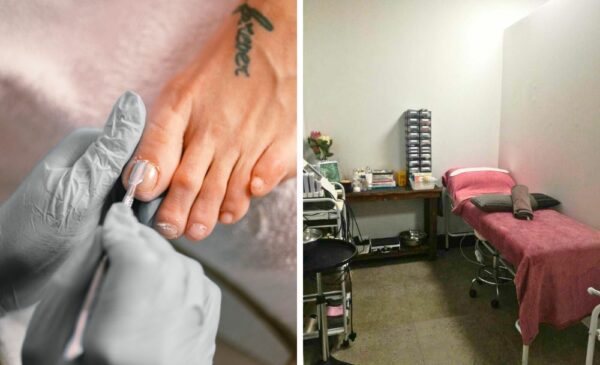 A Collage of someone getting a pedicure at Gaia Health and Beauty in Brackenfell