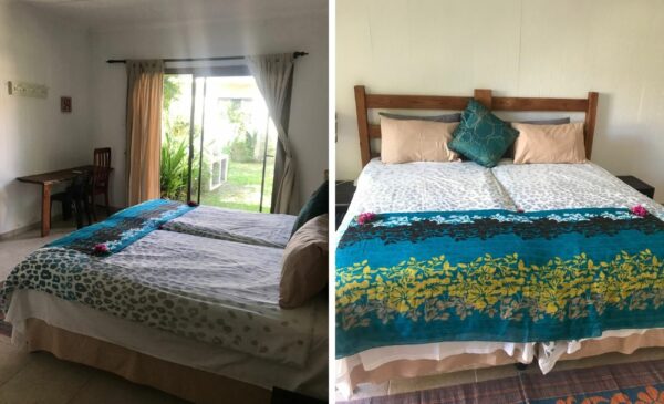 The bedrooms at Hotel Belo Recife in Mozambique