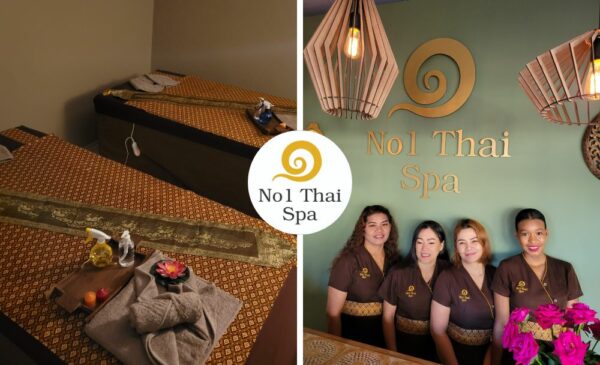 A Collage of a treatment area and the staff at No1 Thai Spa in Durbanville