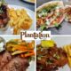 A collage of different meals available at Plantation Cafe