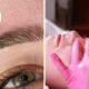 A collage of someone getting Combo brows done at TK Brow Artistry in Boksburg