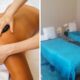 A Collage of a Treatment area and a woman getting a massage at The Right Retreat Beauty Parlour in Bedfordview