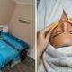 A collage of a treatment area and a woman getting a facial at The Right Retreat Beauty Parlour in Bedfordview