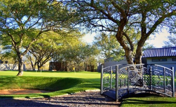 The gardens at Thulani Game Lodge in Waterberg