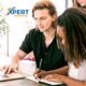 A student completing an online Leadership and Management course from Xpert Learning