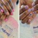 A collage of gel manicures done at Black Bird Beauty Spa in Roodepoort