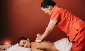 A woman getting a massage at Chai Thai Spa in Centurion