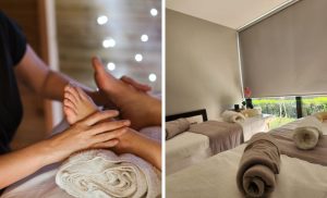 A Massage and Foot Exfoliation for 2 in Beverly