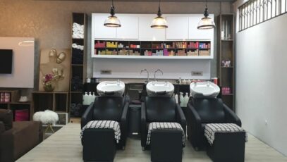 A treatment area at Mode Hair and Beauty in Umhlanga
