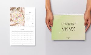 An A4 spiral flip calendar from The Print Boutique available for nationwide delivery