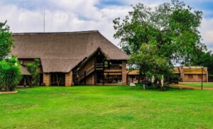 The outside of the Zebra Stables lodge at the Zebra Nature Reserve in Cullinan