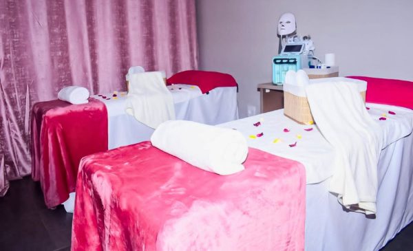 A treatment area at Bakone Beauty Clinic in Mondeor