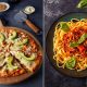 A collage of a pizza and pasta special from Cappello in Richards Bay