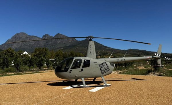 A 20-Minute Helicopter Flight for 2 Through the Cape Winelands