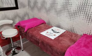 A treatment area at Jasmine's Hair, Nails and Beauty in Umhlanga