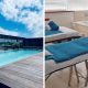 A collage of the outdoor pool and a treatment area at La Jour Day Spa - The Square Boutique Hotel in Umhlanga Rocks