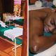 A collage of a woman getting a massage and a treatment area at Lethabo la Tshiamo Day Spa in Pretoria North