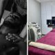 A collage of a man receiving a massage and a treatment area at Mode Hair and Beauty in Umhlanga