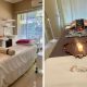 A collage of treatment areas at RRT Retreat Oasis in Monument Park