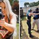A collage of a woman holding a gun and an instructor with a woman at SL Training in Cape Town