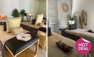 A collage of the treatment areas at Sne's Wellness Space in Sandton
