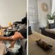 A collage of a treatment area and a woman getting a foot scrub at Sne's Wellness Space in Sandton