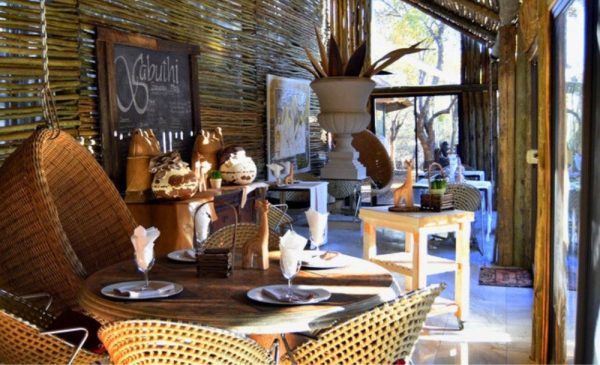 The restaurant at Thulani Game Lodge in Waterberg
