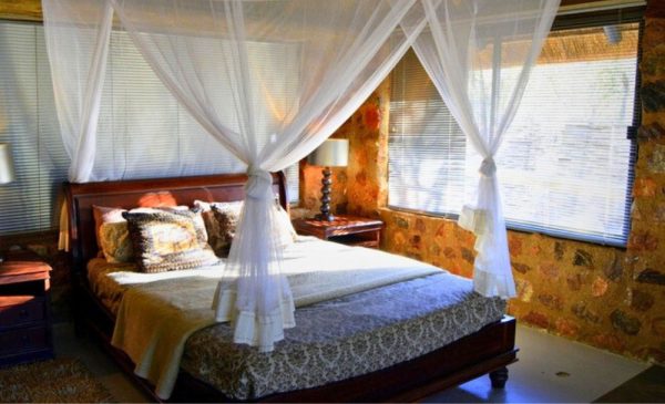 The bedroom at Thulani Game Lodge in Waterberg