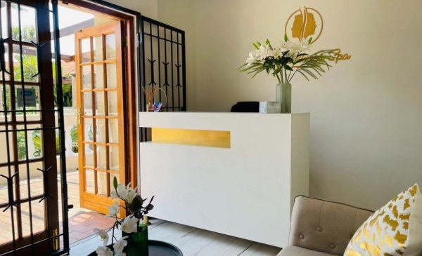 The reception area at Zen Wellness Spa in Midrand