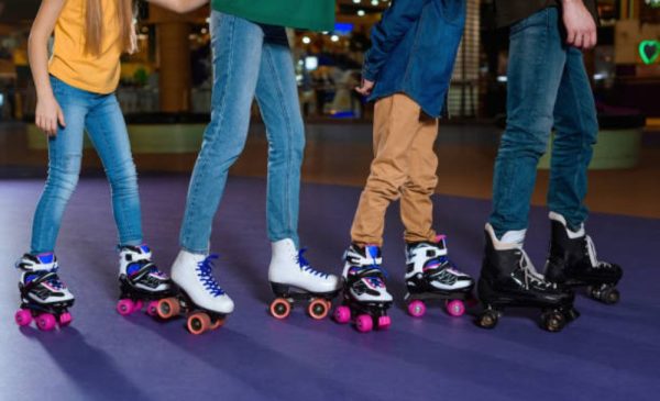A stock photo of kids enjoying roller skating