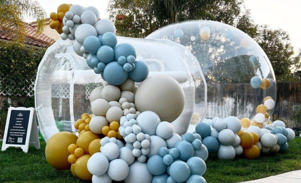 A balloon bubble house from Balloon Bubble House by Pretty Energy Gifting in Lansdowne