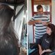 A collage of a woman enjoying a hair salon bundle from Hair By Mario in Randburg