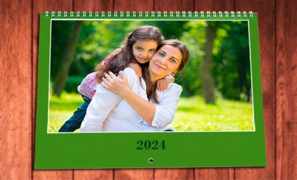 A personalized A4 calendar from Prints-Ta-Go available for nationwide delivery