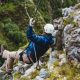 A person during a canopy tour from Cape Canopy Tours at the Hottentots Holland Nature Reserve