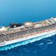 An aerial view of the MSC Splendida from MSC Cruises