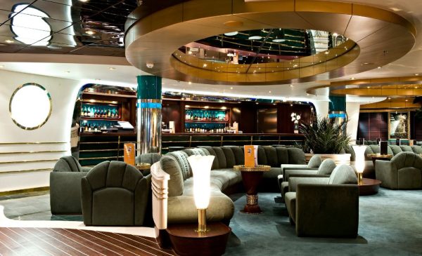 A lounge area aboard the MSC Splendida from MSC Cruises