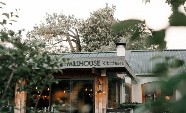 The outside of the Millhouse Kitchen at Lourensford Estate in Somerset West