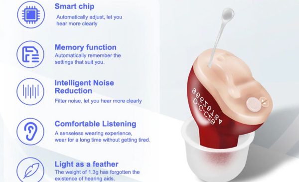 The specifications for a hearing aid available for nationwide delivery from Daddy's Deals